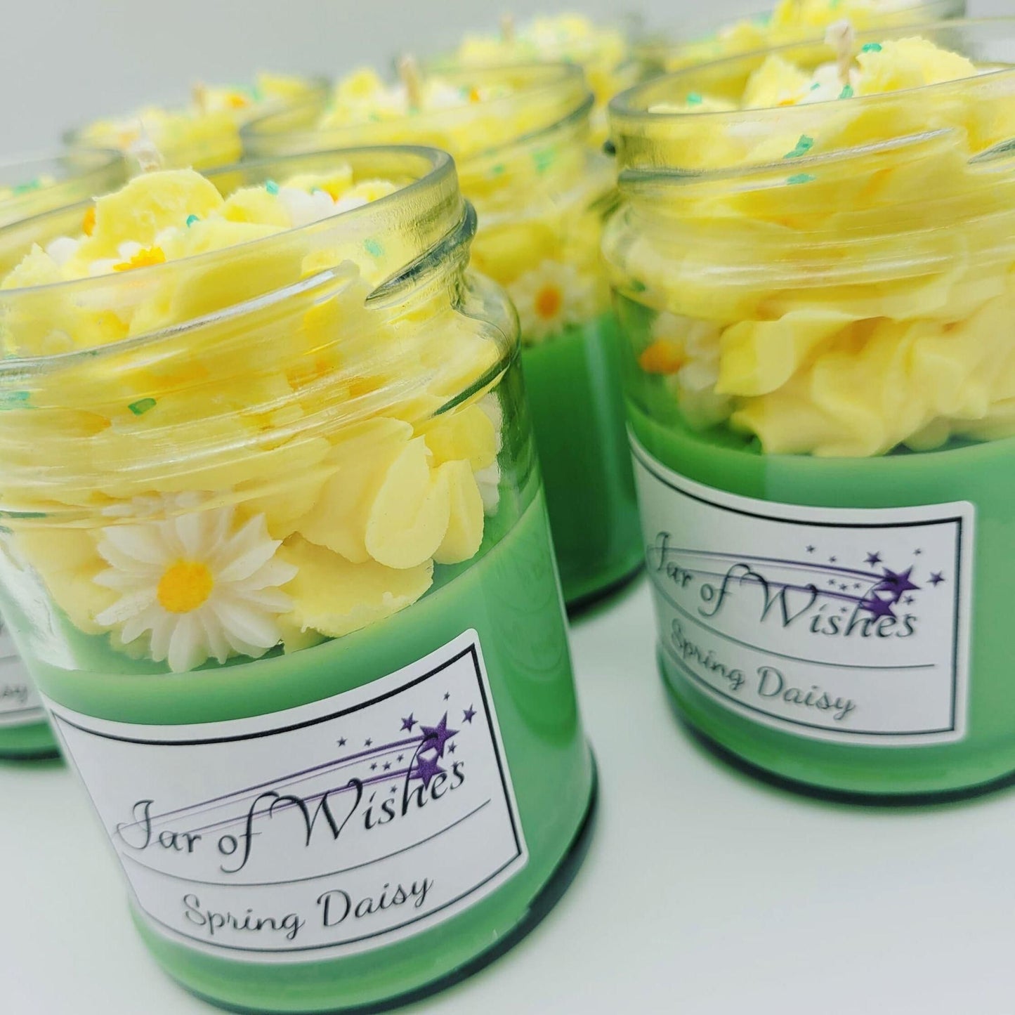 Daisy Flower Candle