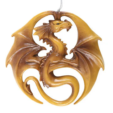 A hanging dragon ornament