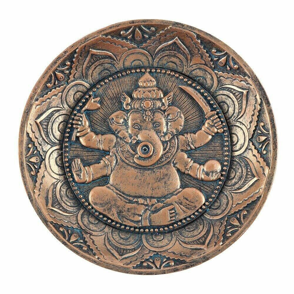 Hindu Ganesh Incense Stick Ash Holder/Catcher Plate & Sticks