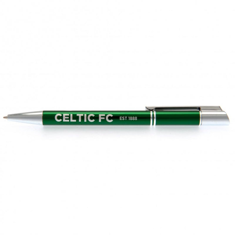 Green pen with 'Celtic FC' branding 