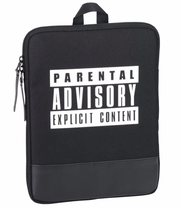 Children/Youth Parental Advisory Logo Design Tablet/Laptop Bag (10.6in)