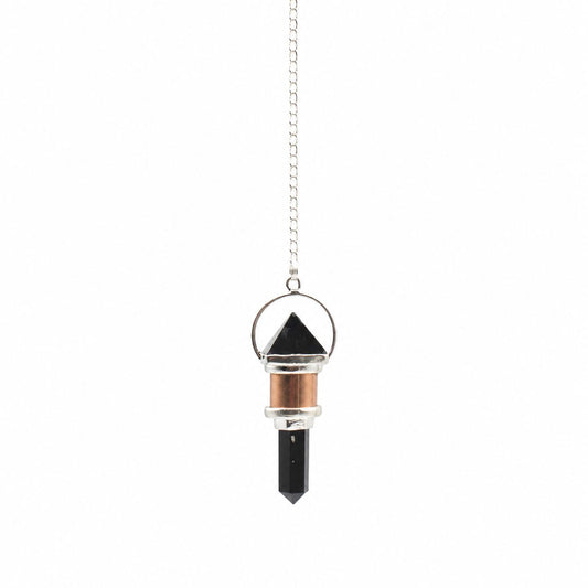The Night Watcher- Combo Piece Copper Pendulum -  Obsidian