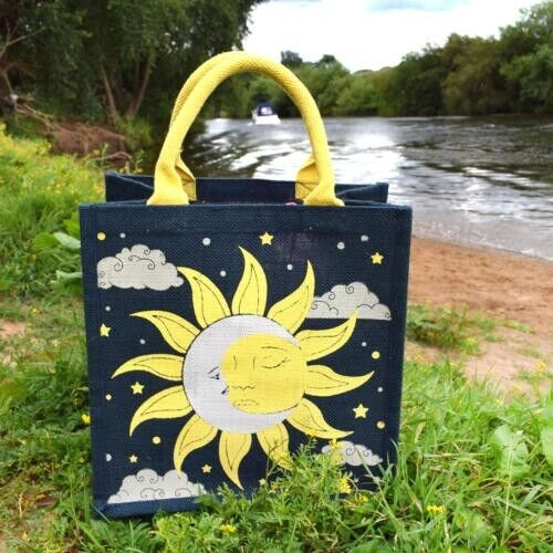 Sun & Moon Jute Bag